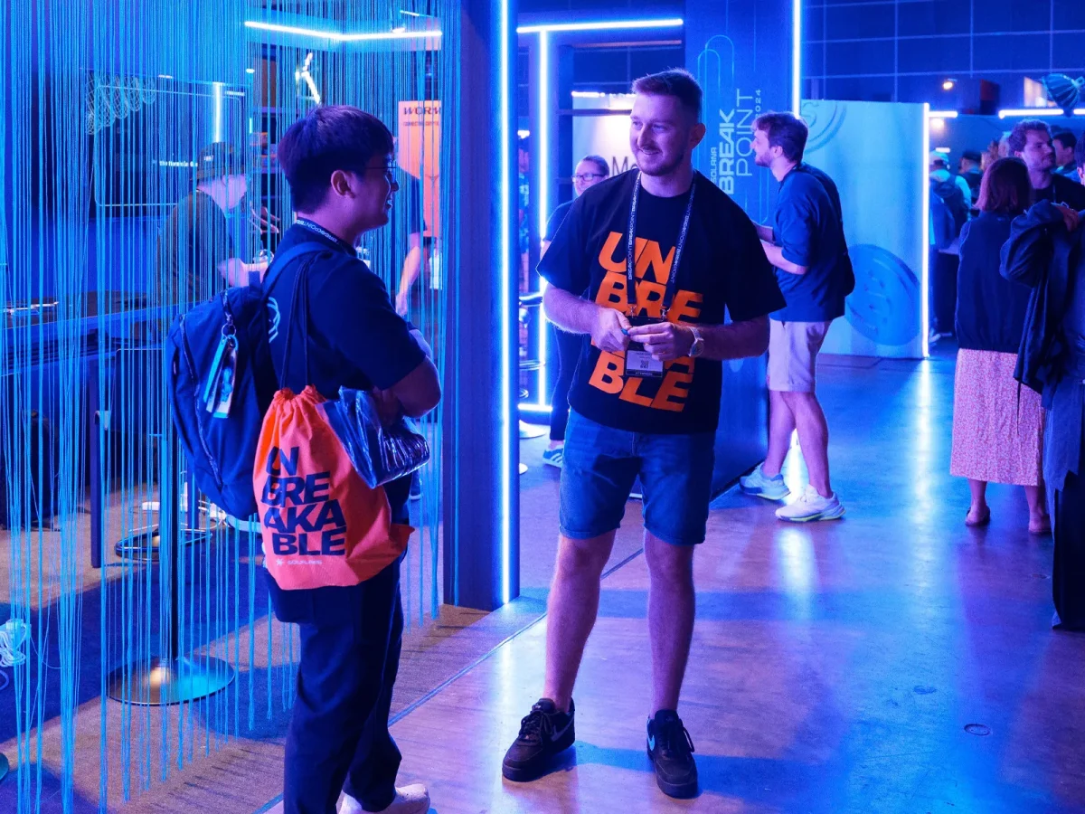 image of colleagues at the event